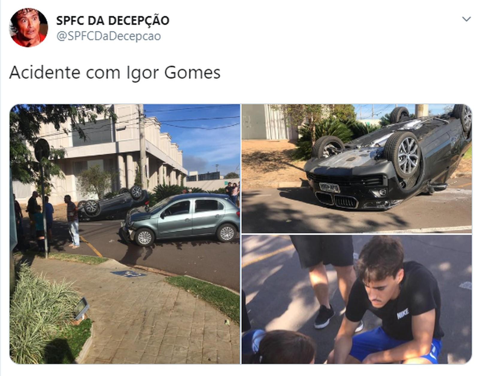 Acidente Igor Gomes