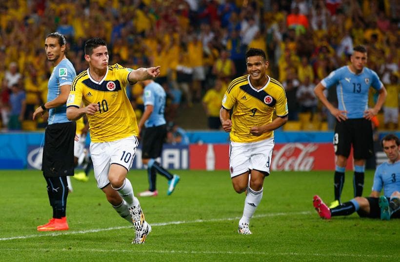 Colômbia 2x0 Uruguai - James Rodriguez