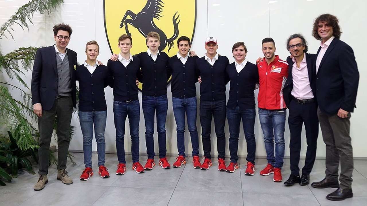 Pilotos da Academia da Ferrari e membros da escuderia
