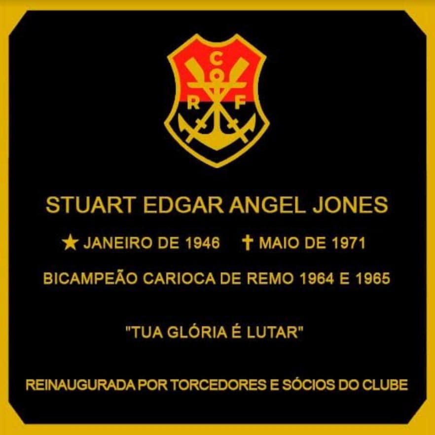 Placa Stuart Angel - Flamengo