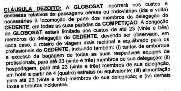 Contrato Flamengo x Globo - Fechada Antigo