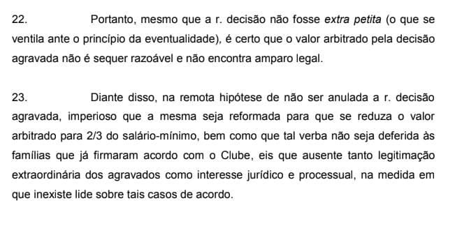 Recurso Flamengo - Parte Clube