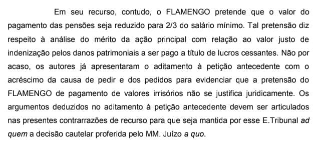 Recurso Flamengo - Parte MP
