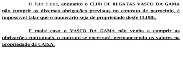 Vasco - Caixa