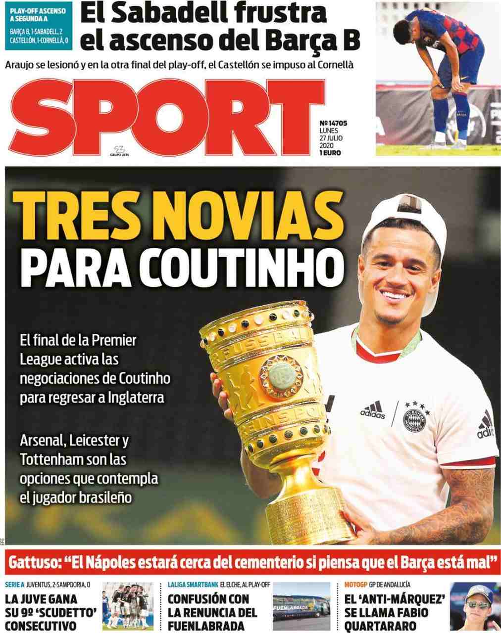 Capa jornal Sport