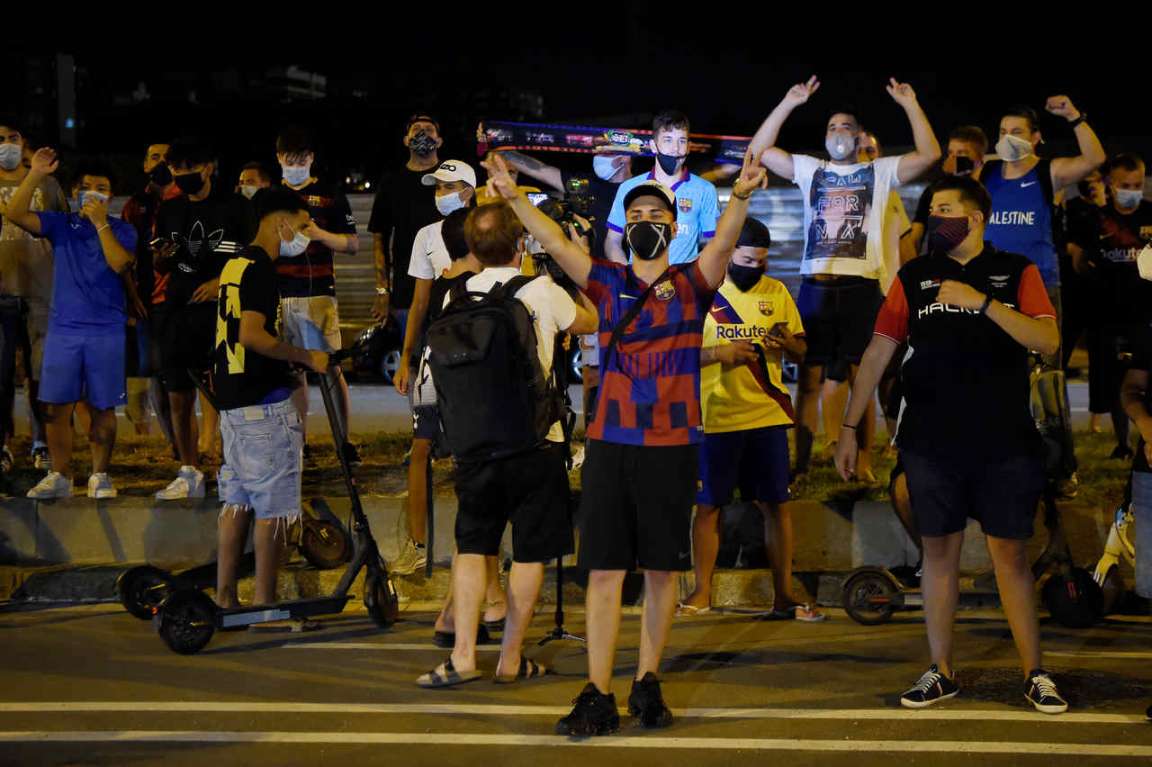 Protesto torcida Barcelona