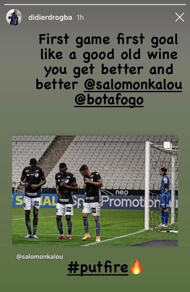 Drogba elogia Kalou