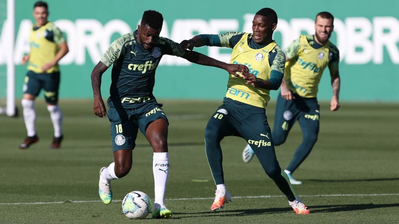 Ramires Patrick de Paula treino Palmeiras
