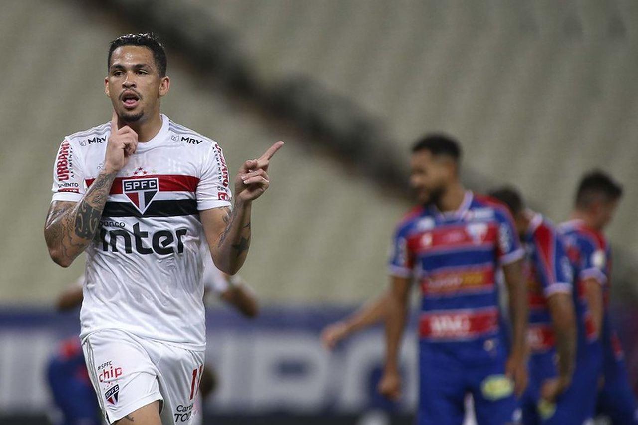 Luciano marcou dois contra o Fortaleza e foi determinante para a vitória do São Paulo