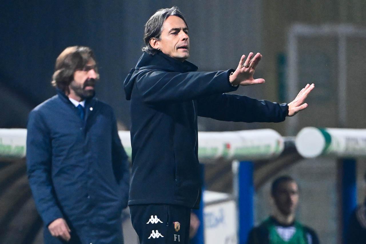 Benevento x Juventus - Técnicos Filippo Inzaghi e Andrea Pirlo