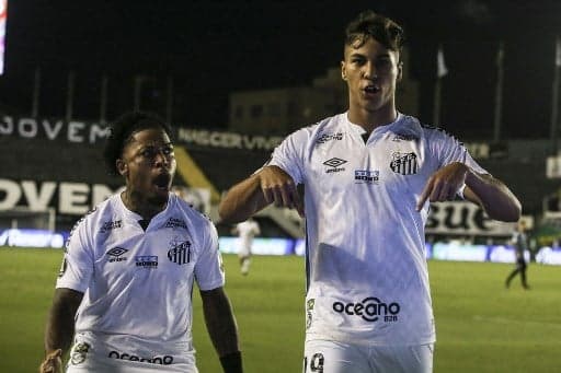 Santos x Grêmio - Kaio Jorge e Marinho