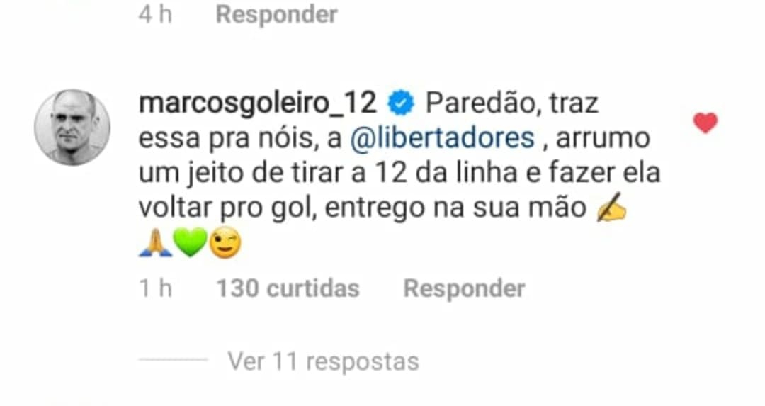 Marcos Instagram Palmeiras