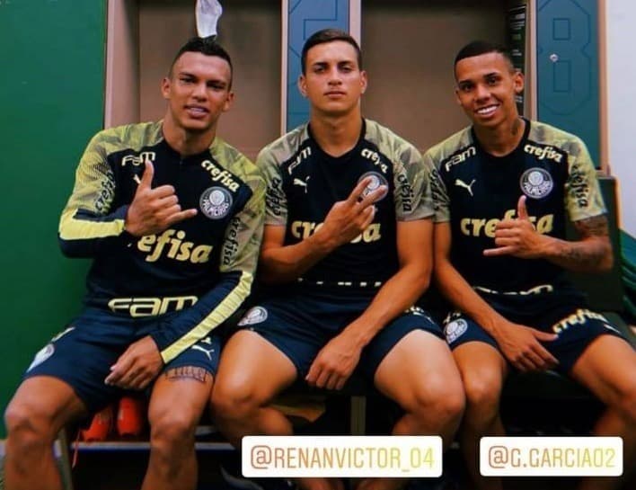 Gabriel Veron, Renan e Garcia Palmeiras