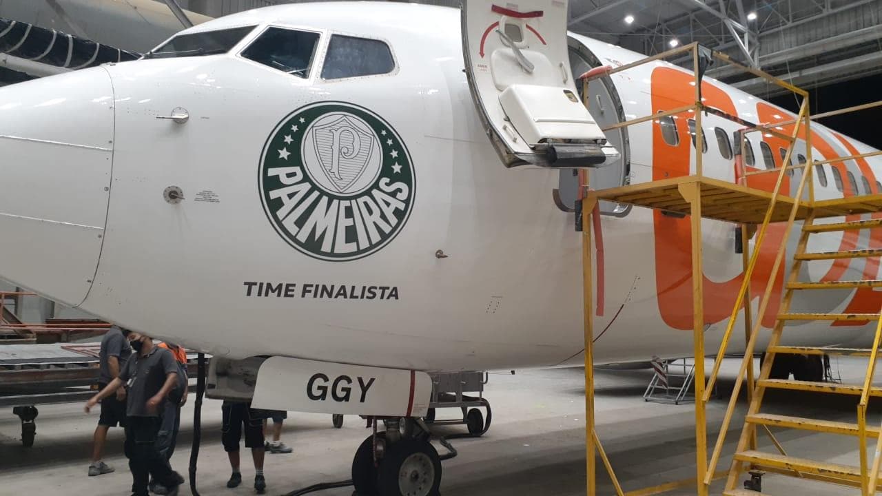 Avião Palmeiras Libertadores