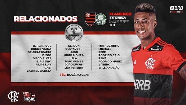 Flamengo x Palmeiras - relacionados
