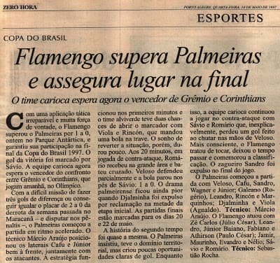Flamengo x Palmeiras - Copa do Brasil