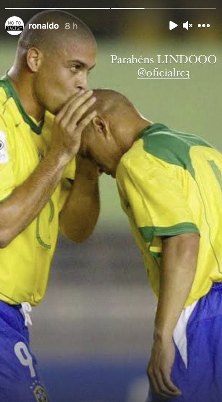 Ronaldo e Roberto Carlos - aniversário