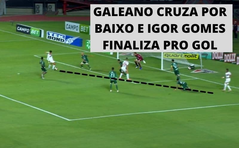 Análise segundo gol do SP X Guarani 2