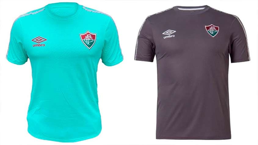 Camisas de concentração do Fluminense