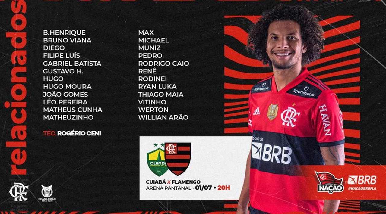 Flamengo x Cuiabá - Relacionados
