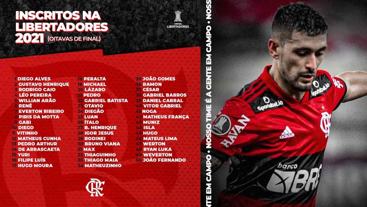 Flamengo - Inscritos na Libertadores