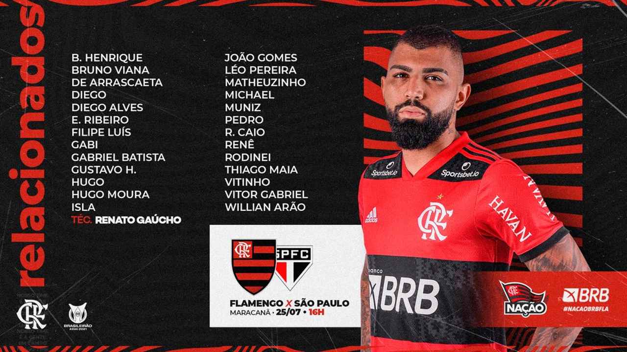Flamengo x São Paulo - Relacionados