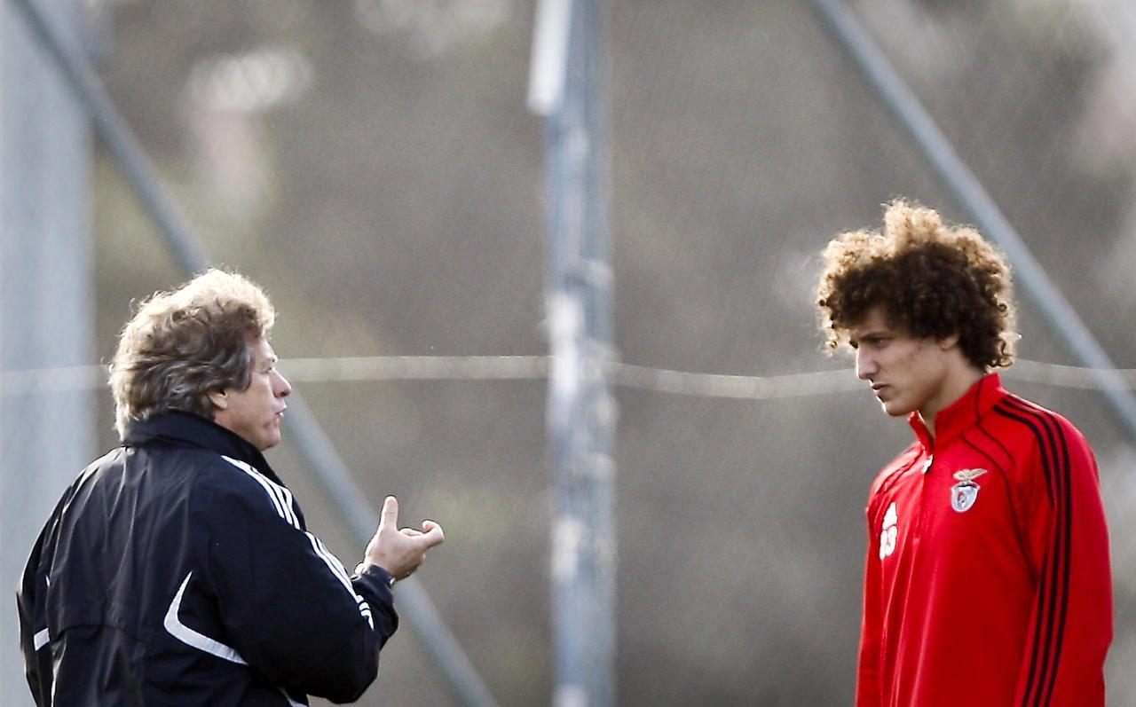 Jorge Jesus e David Luiz - Benfica