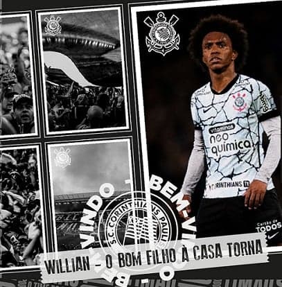 Willian anunciado no Corinthians