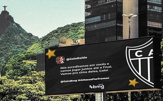 Flamengo x Atlético-MG - Campanha da BMG apoia o Galo no RJ