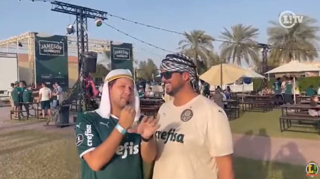 Torcedor do Palmeiras em Abu Dhabi