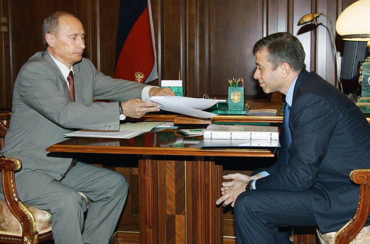 Vladimir Putin e Roman Abramovich