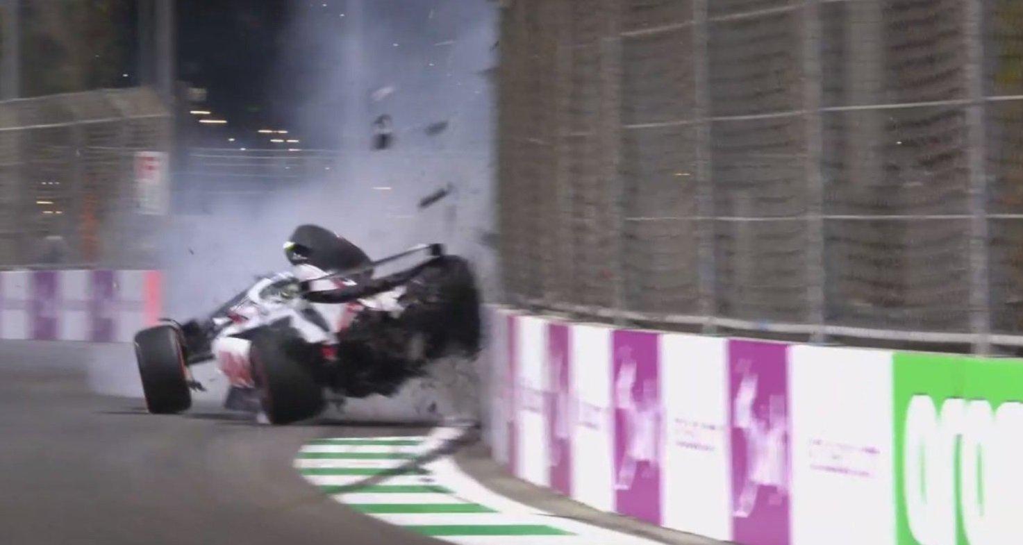 Batida Mick Schumacher - GP da Arábia Saudita