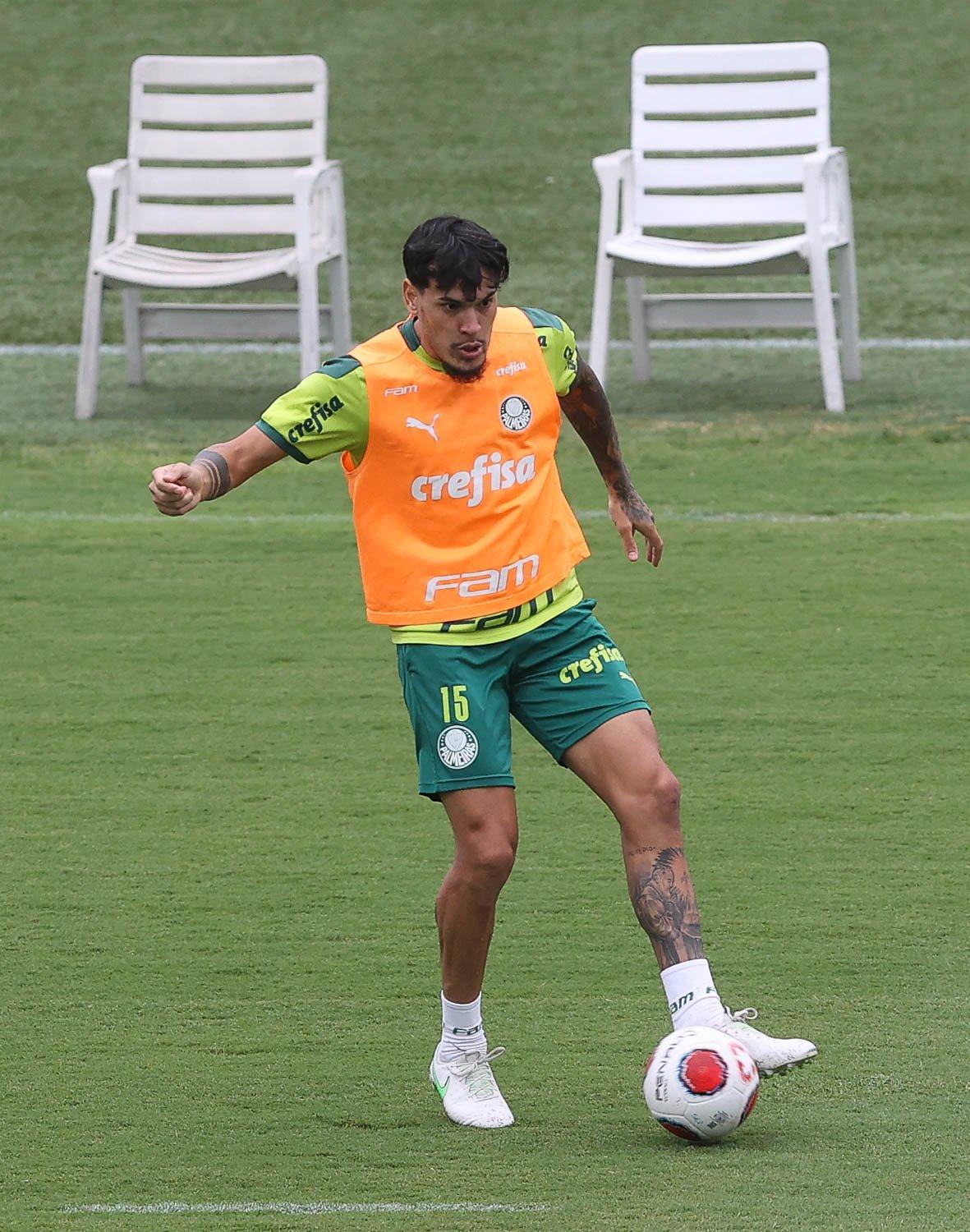 Gustavo Gómez - treino Palmeiras