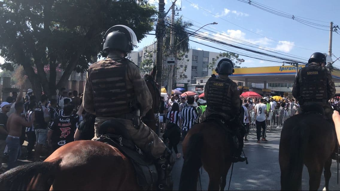 Polícia no Mineirão - Atlético-MG x Flamengo