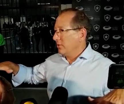 John Textor, dono do Botafogo, no Nilton Santos