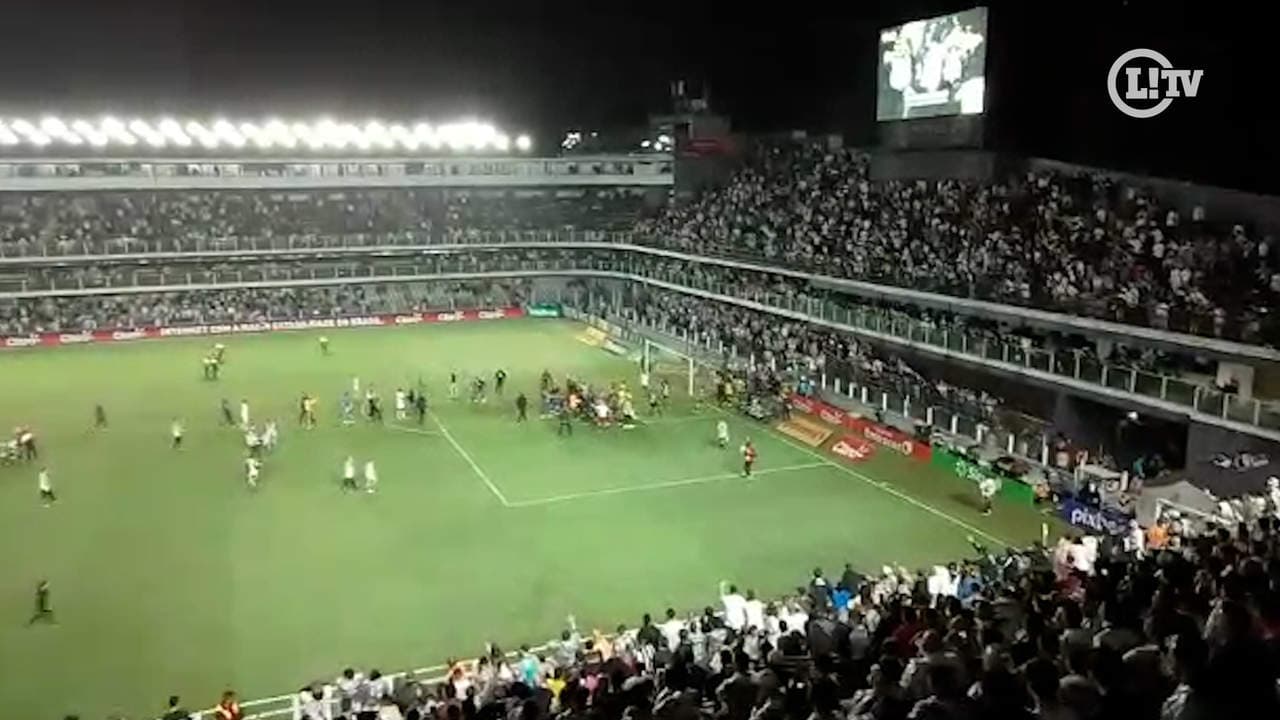 Santos x Corinthians - Copa do Brasil - Confusão e Agressão Vila Belmiro