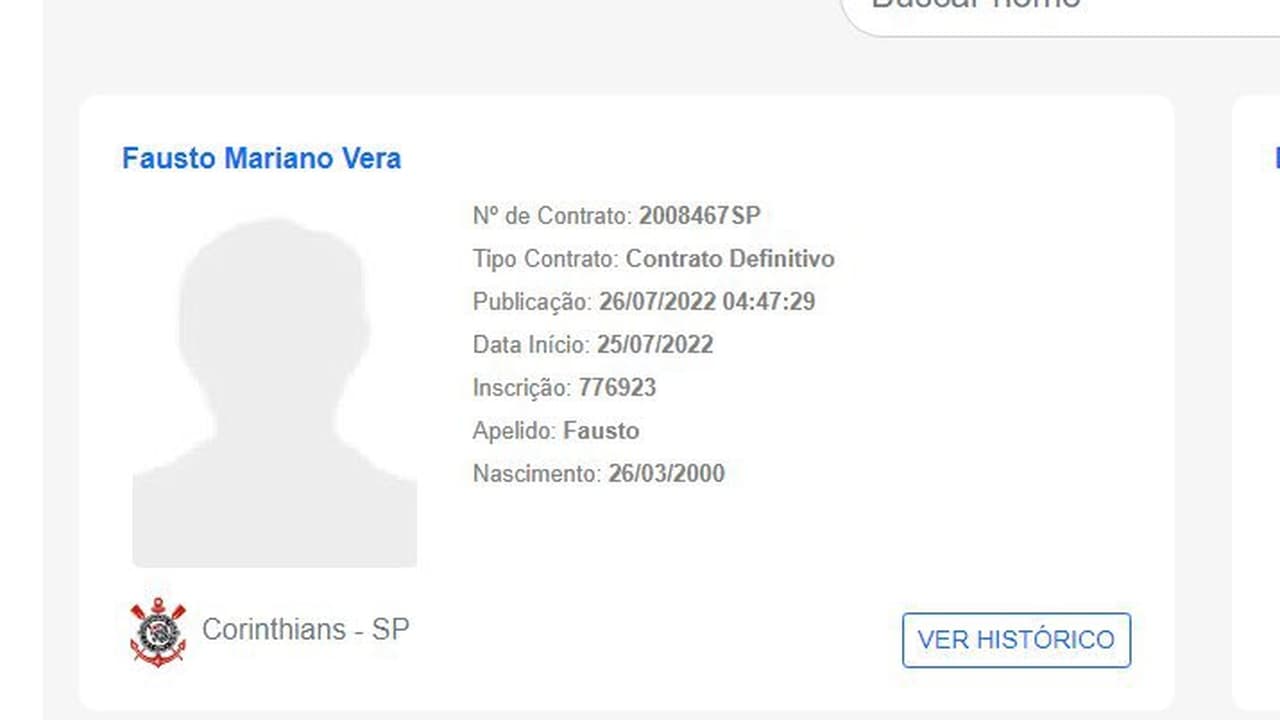 Fausto Vera BID - Corinthians
