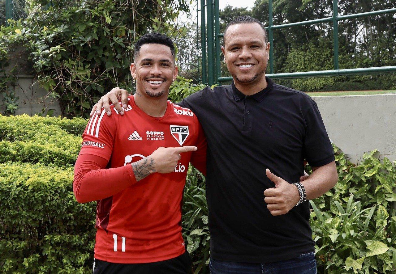 Luciano e Luís Fabiano - São Paulo