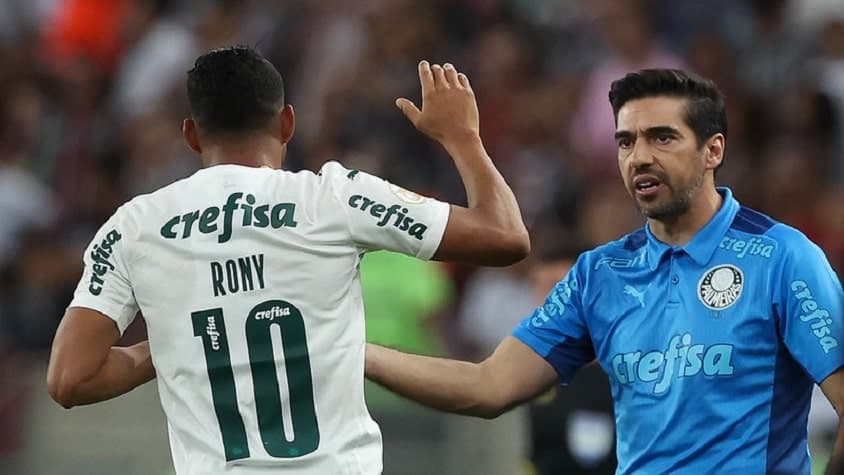 Rony e Abel Ferreira - Fluminense x Palmeiras