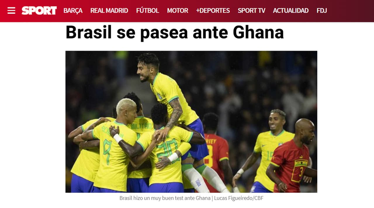 Brasil x Gana - Jornal 