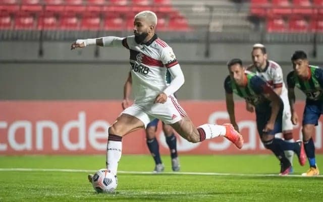 Gabigol - gol de pênalti - Flamengo