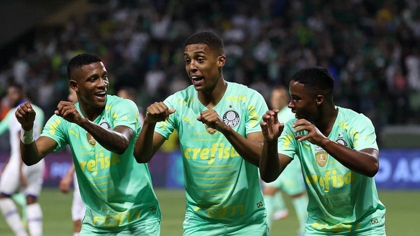 Danilo, Vanderlan e Endrick - Dancinha - Palmeiras x Avaí
