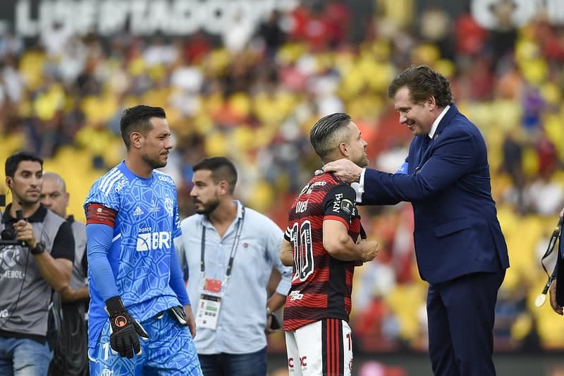 Diego Alves e Diego Ribas Final Libertadores