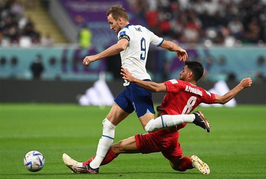 Harry Kane e Poulariganji - Inglaterra 6 x 2 Irã - Copa do Mundo 2022