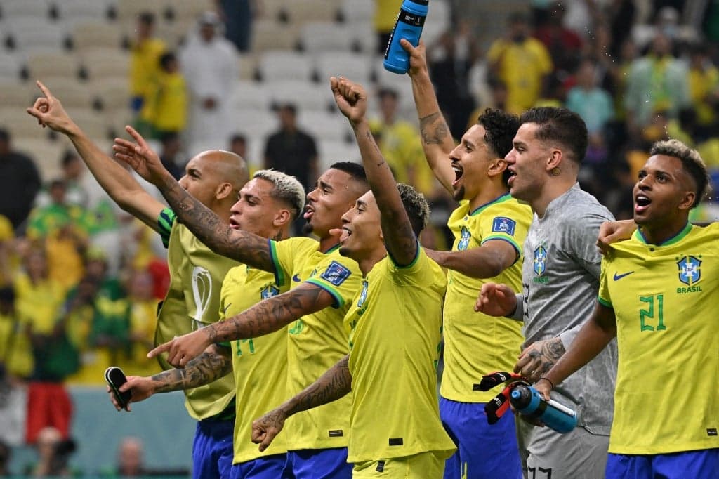 Brasil x Servia - comemoração