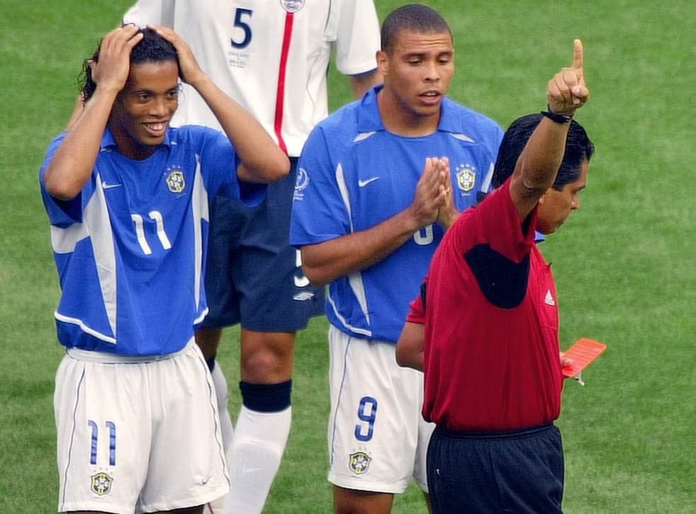 Brasil x Inglaterra - Copa do Mundo de 2002 - Ronaldinho Gaúcho e Ronaldo Fenômeno