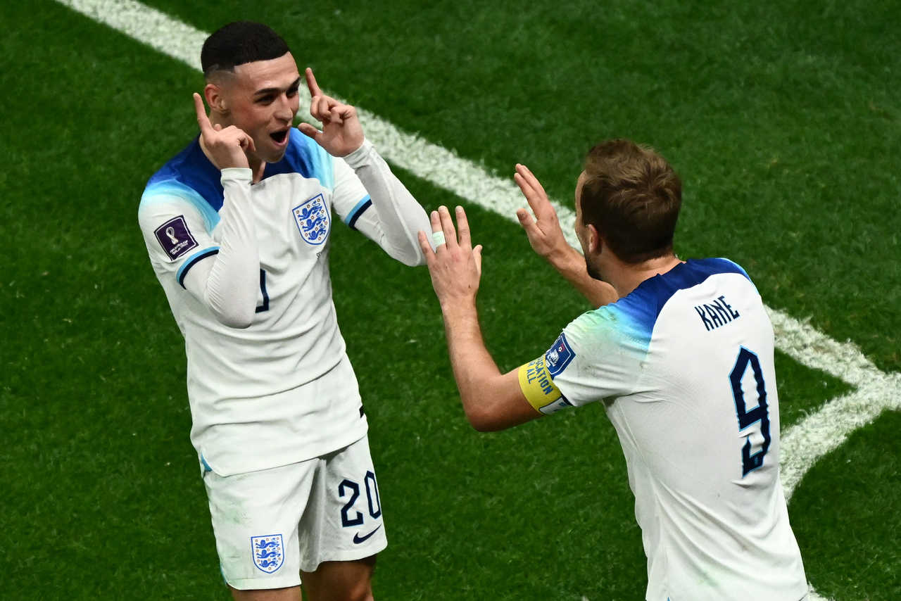 Harry Kane e Phil Foden - Inglaterra 3 x 0 Senegal - Copa 2022