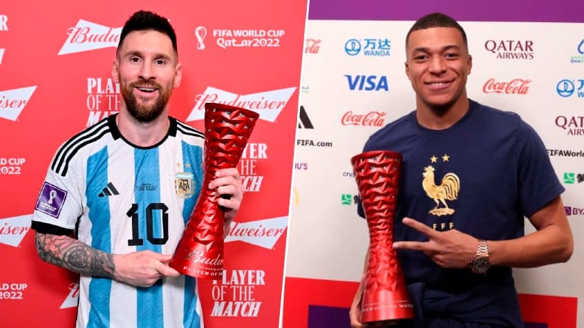 Messi e Mbappe - Premio Melhor da Partida