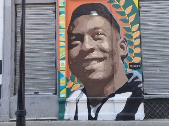 Pintura de Pelé em Buenos Aires