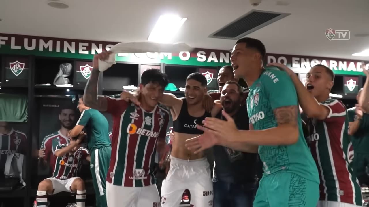 Fluminense x Vasco - Germán Cano depois do jogo no vestiário